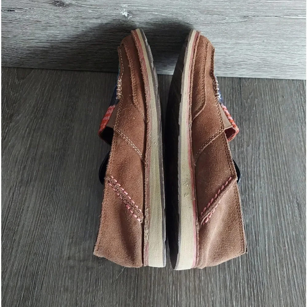Ariat Cruiser Palm Brown Serape Mesh Slip On Shoes  Size 8B